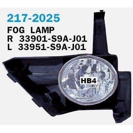 פנס ערפל ימני DEPO להונדה CR-Z / הונדה CRV 2002-2006
