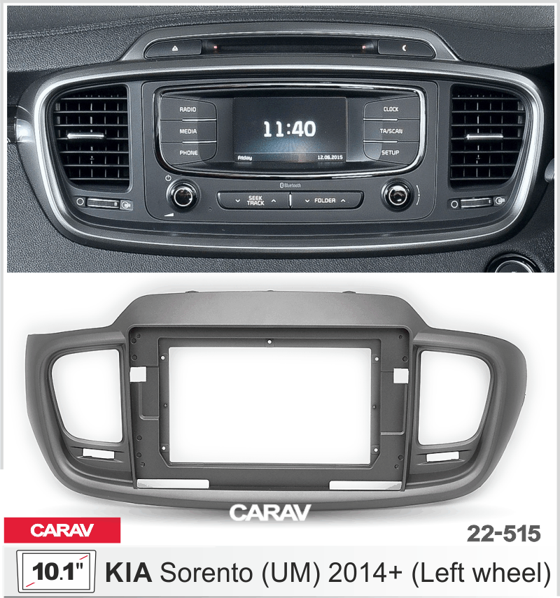 פנל התקנה 10.1" לקיה SORENTO 2014+