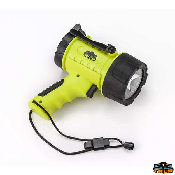 פרוז׳קטור ידני עמיד למים IP67 3 פונקציות כולל אות SOS גוף ABS וגומי צהוב פלואו