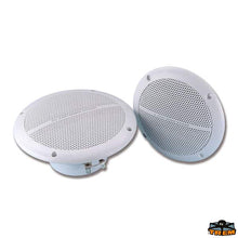 טען תמונה למציג הגלריה, זוג רמקולים ימיים 80W דו כיווני 4Ω מסגרת ABS עמידה למים ו-UV אישור CE ו-RoHS