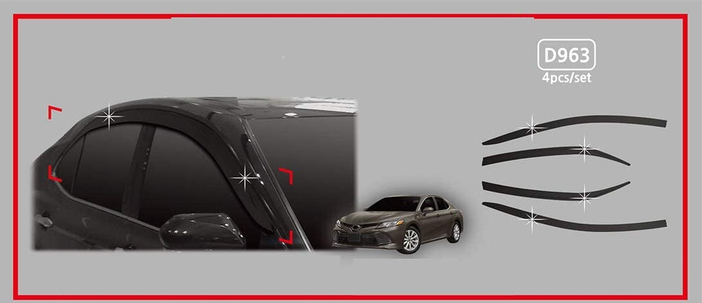 מגן רוח לרכב טיוטה קמרי מ-2019 ומעלה AUTOCLOVER קוריאה - סט 4 חלקים הדבקה חיצונית