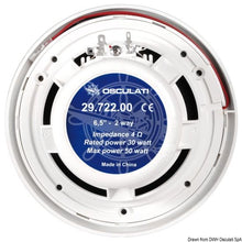 טען תמונה למציג הגלריה, רמקולים ימיים הספק 100W דגם 29.722.00 תוצרת Osculati