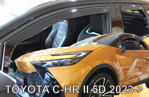 מגן רוח הדבקה טויוטה C-HR II 2024+ 4 חלקים