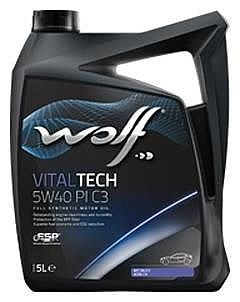 WOLF VITALTECH PI C3 5W40 -שמן מנוע סינטטי מלא- 5 ליטר