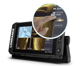 גלאי דגים Elite FS מסך מגע 10״ עם מתמר Active Imaging 3-in-1 תוצרת Lowrance