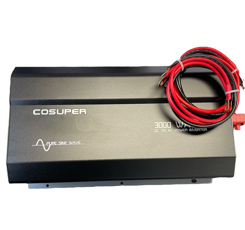 12V-220V ממיר מתח סינוס טהור 3000 וואט דגם LPH תקן CE דגם קוספר COSUPER