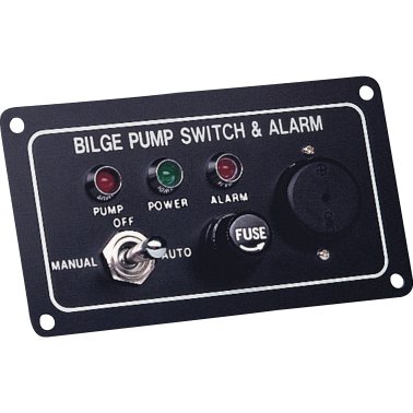 פנל למשאבת שיפוליים 12V מערכת תלת כיוונית עם אזעקה חזותית וקולית אור אדום וזמזם
