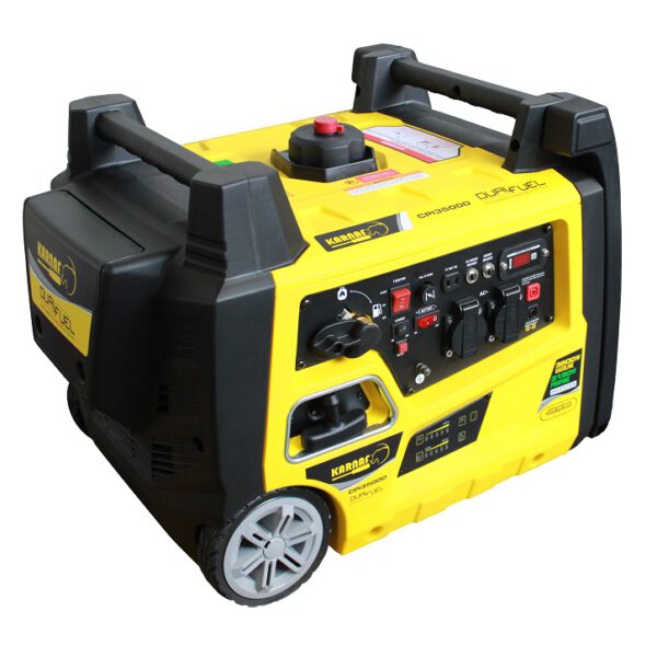 גנרטור שקט אינוורטר 3500W גנרטור משולב גז מושתק סטרטר חשמלי עם הנעת גז דגם CPI3500D,תוצרת קרנף KARNAF 