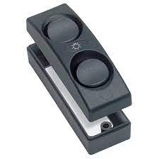 מפסק תאורת פנים כפול להתקנה שטוחה או שקועה 10A DC לסירה ויאכטה