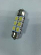 טען תמונה למציג הגלריה, נורת לדים 6 SMDX5050 בסיס כפול, 39 מ"מ, אור לבן , 6 לדים