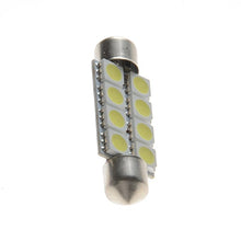טען תמונה למציג הגלריה, נורת לדים 8 SMDX5050 בסיס כפול, 41 מ"מ, אור לבן , 8 לדים