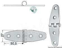 טען תמונה למציג הגלריה, ציר נירוסטה בעובי 2 מ״מ לפירזול סירה דגם 38.840.34 תוצרת Osculati®