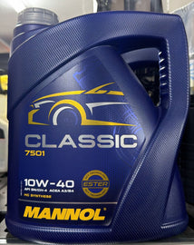 שמן מנוע סינטטי MANNOL CLASSIC 7501 10W-40 4 ליטר גרמניה