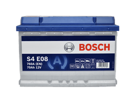מצבר לרכב 70 אמפר דגם S4E08 EFB START STOP PLUS תוצרת בוש BOSCH