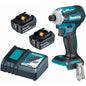 מברגת אימפקט 18V Makita BL עם מהירויות עבודה DTD171P2 / XDT16P2 ללא פחמים 