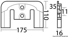Load image into Gallery viewer, צינק לברך בראבו (Bravo) למנועי MERCURY / MERCRUISER מק״ט CM821630C2Z תוצרת Osculati
