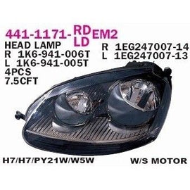 פנס ראשי ימני DEPO לפולקסווגן GOLF 2005-2008