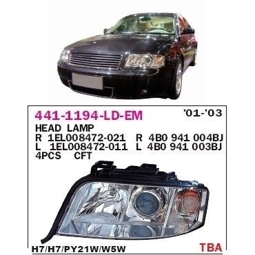 פנס ראשי ימני DEPO לאאודי A6 1999-2004