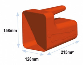 כלי ידני לריקון מים Bailer 2.5 ליטר פלסטיק HDPE כתום זוהר לכושר שייט דגם LZ-11919 תוצרת Lalizas®