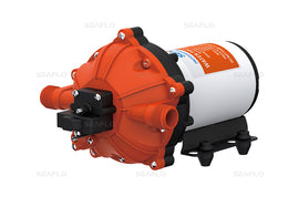 משאבת מים חשמלית 12V לקרוואן וכלי שייט משאבת דיאפרגמה למים מתוקים 5 מתאימות 18.9 ליטר/דקה לחץ אוויר 60psi דגם DP1-050-060-52 תוצרת SEAFLO 