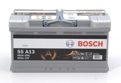 מצבר לרכב 95 אמפר 12 וולט דגם S5A13 AGM ימין תוצרת בוש BOSCH