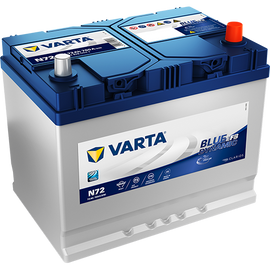 מצבר לרכב 72 אמפר EFB ימין יפני START STOP PLUS תוצרת ורטה VARTA