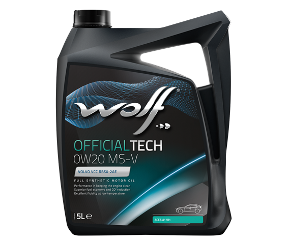 שמן מנוע סינטטי מלא 0W30 MS-BHDI תקן PSA B71 2312 תוצרת WOLF - מיכל 5 ליטר 