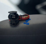 שקע USB כפול 5V טעינה מהירה 2.1A כ