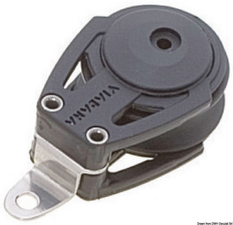 גלגלת שוכבת לציוד ימי דגם Single footblock A מק״ט 55.059.01 תוצרת Osculati