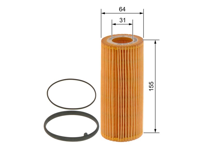 מסנן שמן PORSCHE/VW/AUDI 2010-2016 1 457 429 268