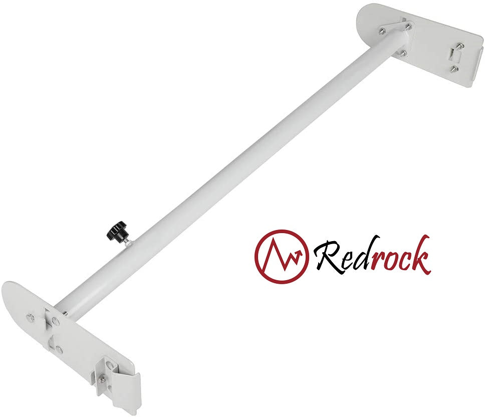 גגון לרכב פורד F350 /F250 מוט פלדה מתכת לבן מחוזק תושבות מקוריות לרכב תפיסה מהצד, תוצרת RedRock