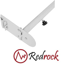 טען תמונה למציג הגלריה, גגון לרכב פורד F350 /F250 מוט פלדה מתכת לבן מחוזק תושבות מקוריות לרכב תפיסה מהצד, תוצרת RedRock