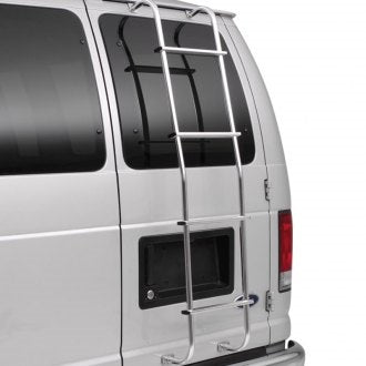 סולם לרכב שברולט סוואנה סולם אלומיניום מחוזק 5 שלבים גובה 137 ס"מ רוחב 25 ס"מ תוצרת רדרוק RedRock