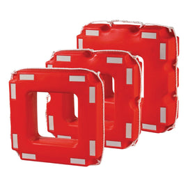 אסדת הצלה קשיחה DELFINO ל-12 איש מפלסטיק HDPE ממולא קצף פוליאוריתן עם סרט מחזיר אור דגם LZ-195394 תוצרת Lalizas