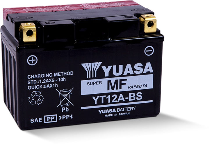 מצבר לאופנוע 10 אמפר תוצרת יואסה YOASA – דגם YT12A-BS