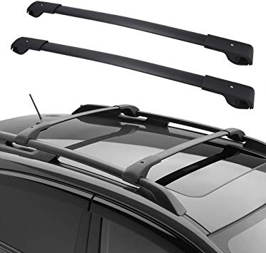 גגון לרכב סובארו XV 2009-2017 גגון מקשר מקורי קו אפס למוטות אורך מוט אלומיניום רחב שחור תושבות מקוריות לרכב RedRock