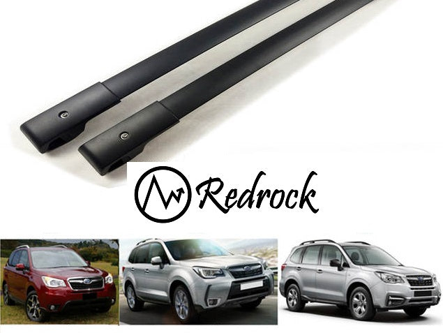 גגון לרכב סובארו XV מ 2018 ומעלה גגון מקשר מקורי קו אפס למוטות אורך גבוהים מוט אלומיניום רחב שחור תושבות מקוריות לרכב RedRock