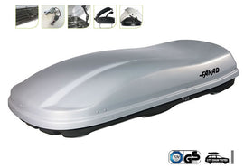 תא חפצים לרכב יונדאי סנטה פה 680 ליטר דגם Marlin N/7 תוצרת איטליה צבע אפור כסוף – של חברת FARAD עם 5 שנות אחריות!