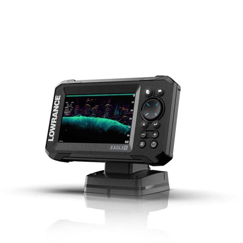 גלאי דגים מסך 5״ עם מתמר HDI 50/200 DownScan Imaging™ ו-CHIRP דגם Eagle תוצרת Lowrance®
