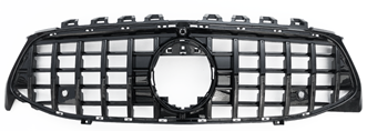 גריל קידמי דקורטיבי לרכב מרצדס W118 CLA מ2020> דגם ג'יטי GT שחור קלאסי