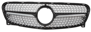 גריל קידמי דקורטיבי לרכב מרצדס W156 GLA מ2013-2015 דגם סקיי סטאר שחור קלאסי