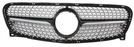 גריל קידמי דקורטיבי לרכב מרצדס W156 GLA מ2013-2015 דגם סקיי סטאר שחור קלאסי