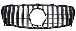 גריל קידמי דקורטיבי לרכב מרצדס W156 GLA מ2013-2015 דגם ג'יטי GT כסף קלאסי