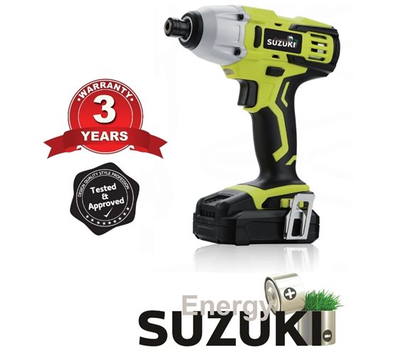מברגת אימפקט נטענת במזוודה דגם 20V SEP20-1 תוצרת SUZUKI ENERGY