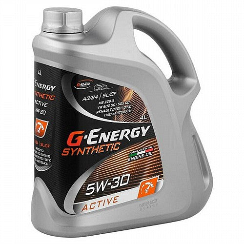 GAZPROMNEFT תוצרת G-ENERGY ACTIVE A3/B4 SL/CF 5W30 שמן מנוע סינטטי תכולה 5 ליטר 