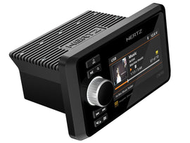 נגן מדיה ימי יוקרתי 4 אזורים מסך TFT IPS צבעוני 4.3״ 4x70 וואט בלוטות׳ IP67 כולל NMEA2000 דגם CAPRI H100 תוצרת הרץ Hertz