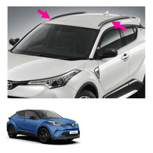 טען תמונה למציג הגלריה, גגון אורך לרכב טיוטה CHR מ 2017-2023 פסים צמודים דגם מקורי מוטות אלומיניום צבע שחור בהדבקה
