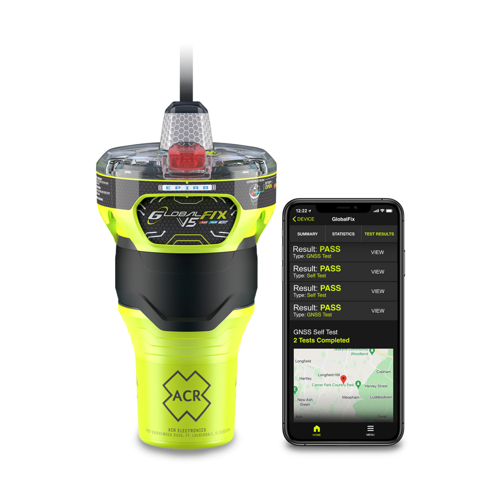 משואת הצלה EPIRB שחרור ידני עם AIS ו-RLS דגם GlobalFIX V5 תוצרת ACR