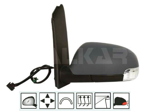 מראה צד שמאלי DEPO לפולקסווגן TOURAN 2003-2009