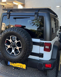 גגון עריסה אלומיניום שחור 160*140 דגם ריינו פלטה ג'יפ רנגלר JK מ2007-2017 RedRock